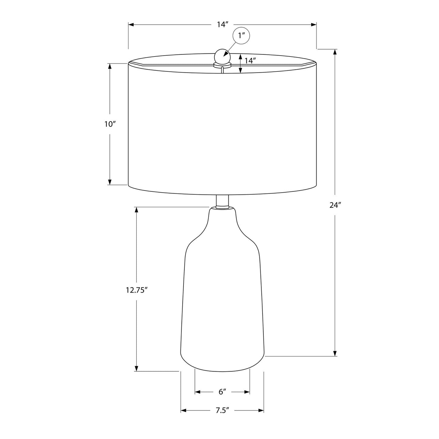 Lighting, Table Lamp, Concrete, Contemporary