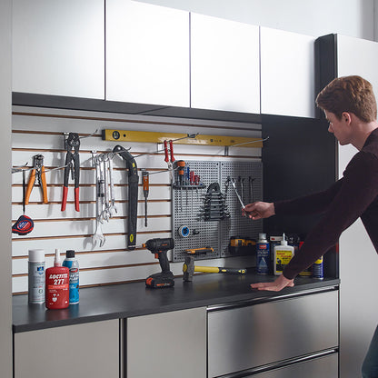 Nova Series - Wall Mounted Utility Storage Garage Cabinet - Dark Gray