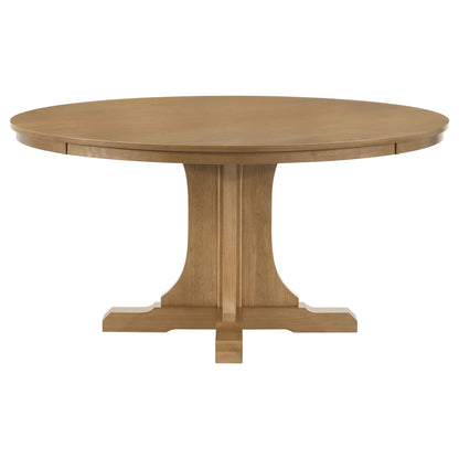 Auburn - Round Dining Table - Natural / Light Brown