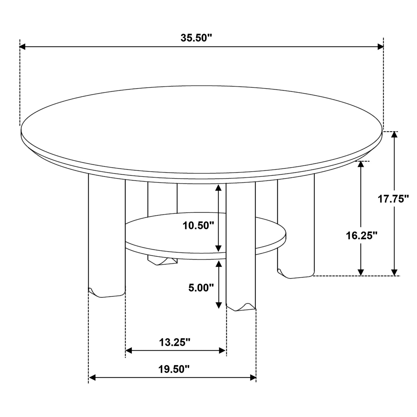 Crispin - 2 Piece Coffee Table Set With Open Shelves
