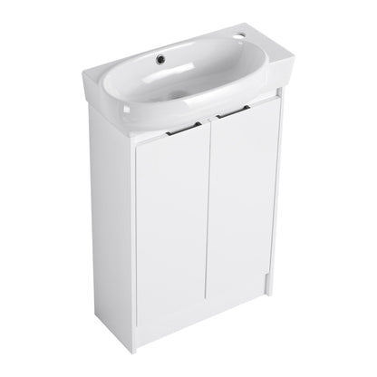Freestanding Bathroom Vanity & Sink, Soft Close Doors