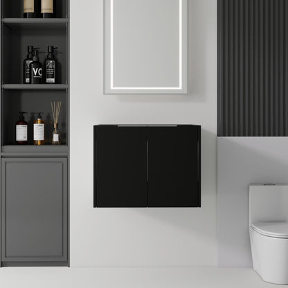 Floating Bathroom Vanity Cabinet With Soft Close Double Doors, Spacious Interior Storage, Wall Mounted, Cabinet Only