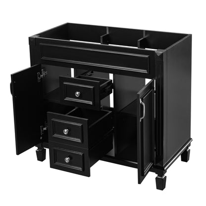 Bathroom Vanity Cabinet With 2 Soft Closing Doors And 2 Drawers