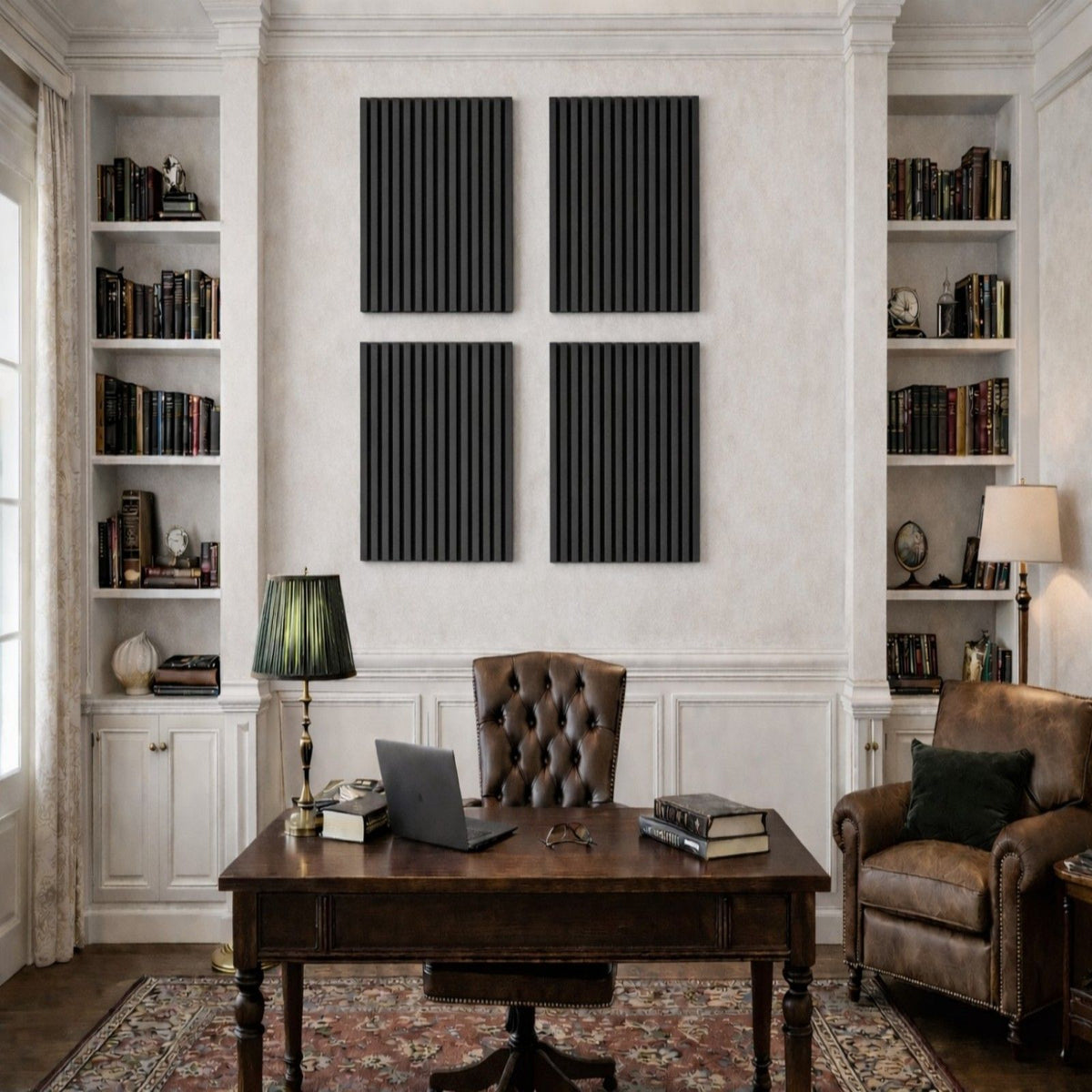 Acoustic Panels With Strip Design, Sound Absorbing Wall & Ceiling Panels