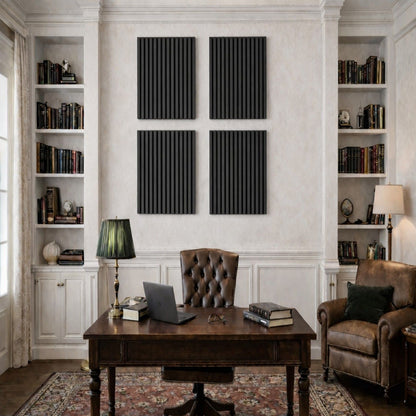 Acoustic Panels With Strip Design, Sound Absorbing Wall & Ceiling Panels