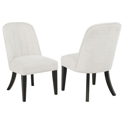 Bangor - Upholstered Dining Side Chair (Set of 2) - Black / Cream