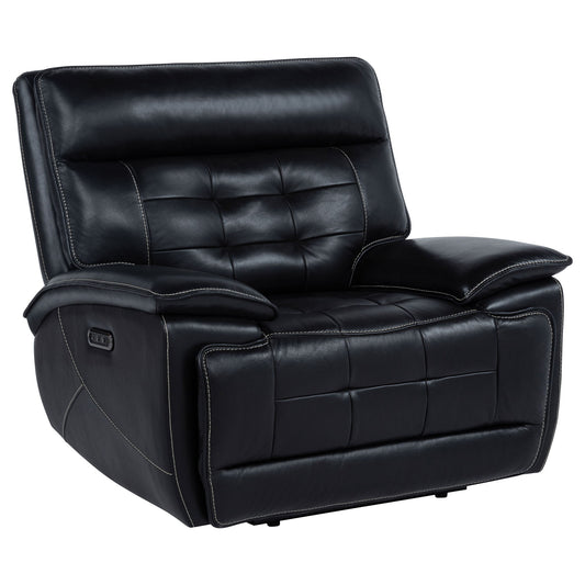 Hayden - Power Recliner With Dual Control, USB Charging Ports - Black