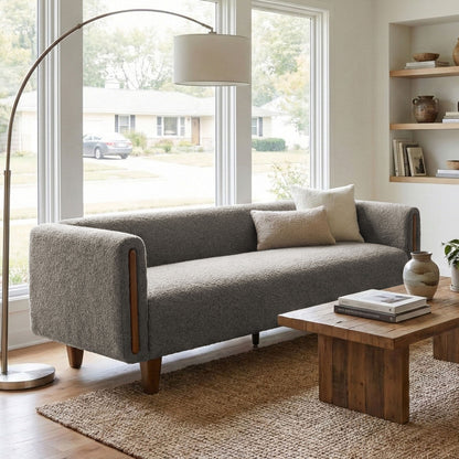3 Seater Sofa With Armrests For Living Room