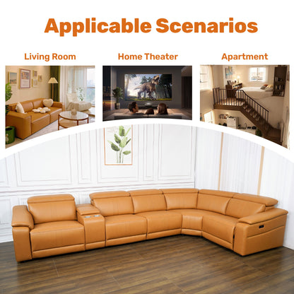 Modular Sofa Set With 2 Cup Holders, Sectional Living Room Furniture