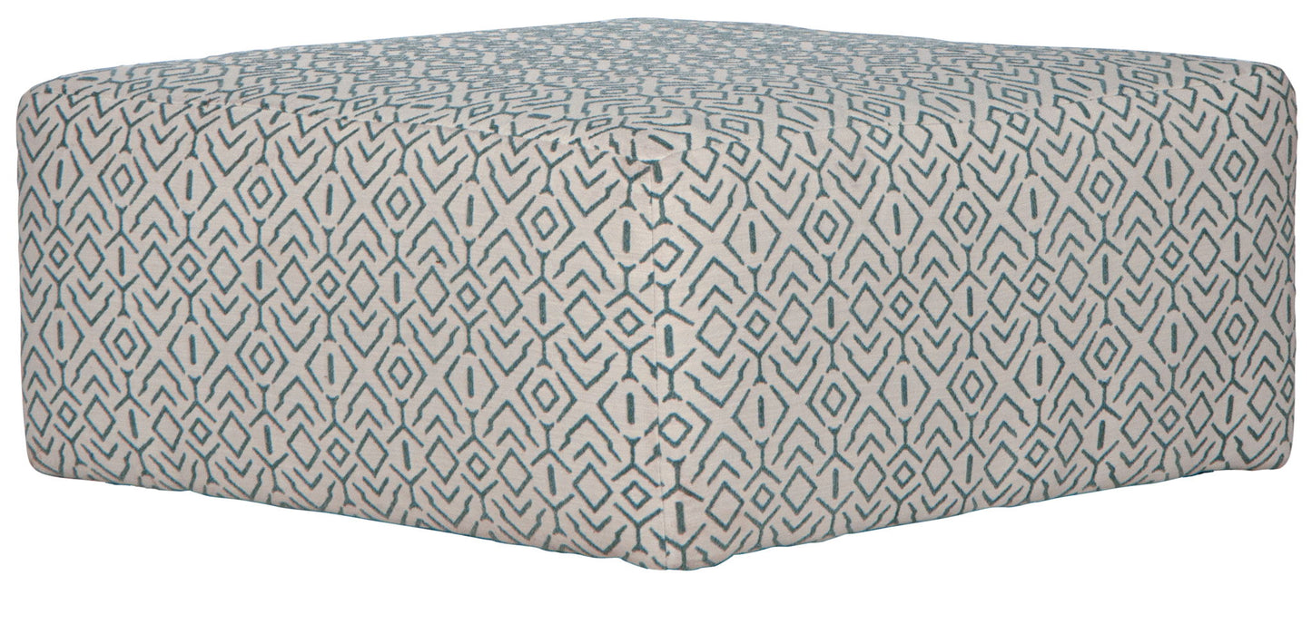 Howell - Cocktail Ottoman - Aqua