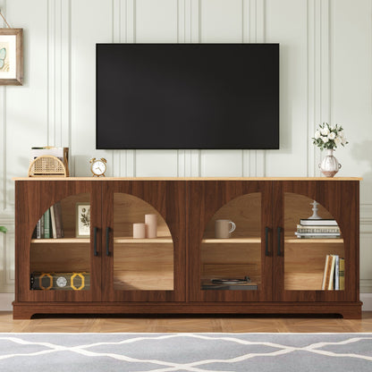 TV Stand With Semi Arched Doors