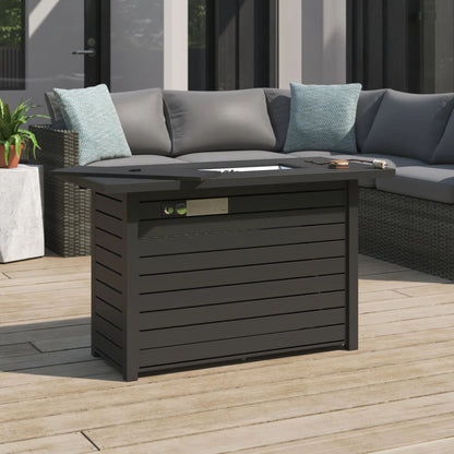 Outdoor Fire Pit Table With Lid Fuel Versatility