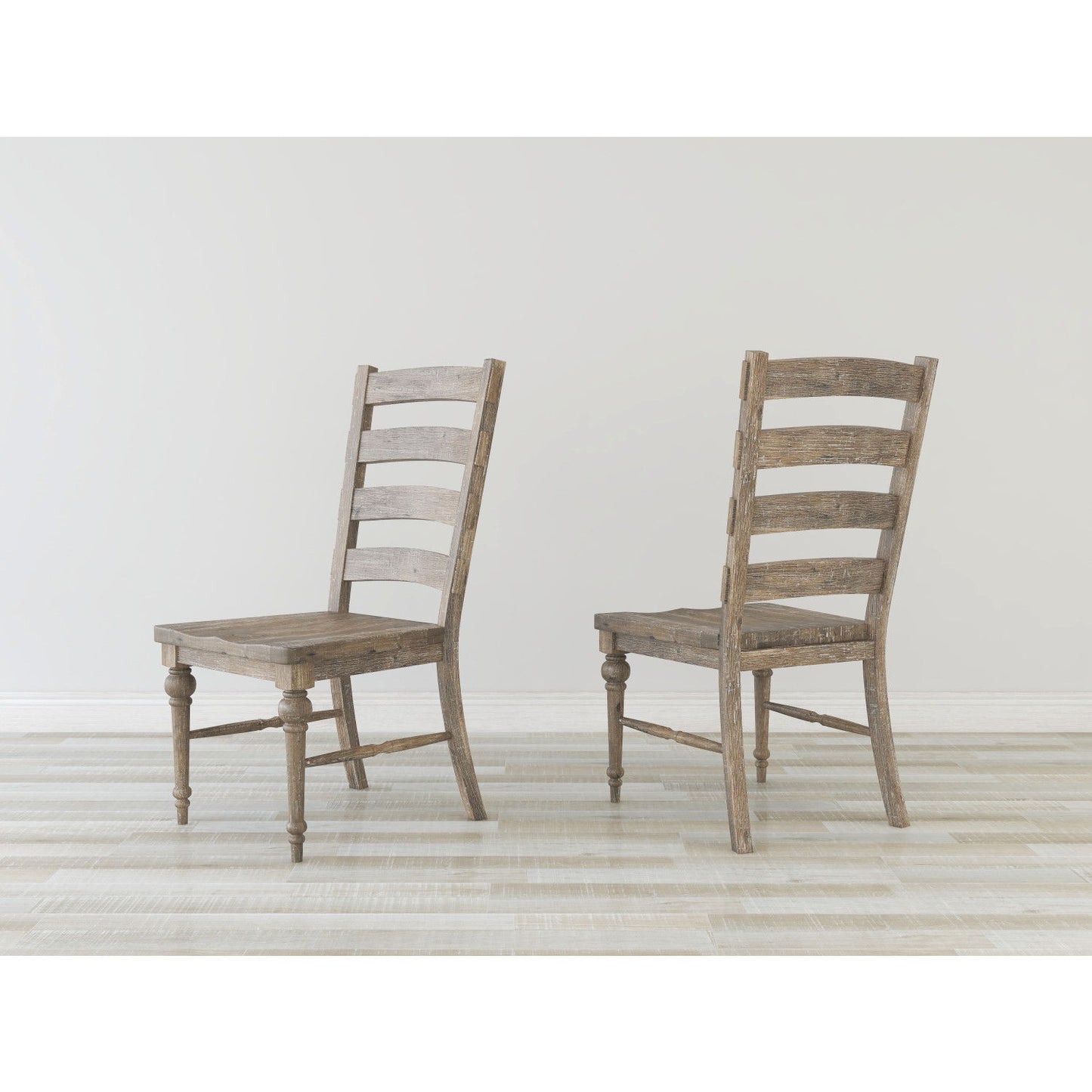 Ladderback Dining Chairs, (Set of 2) - Taupe