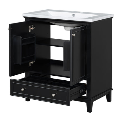 Modern Bathroom Vanity With Sink Combo, Multi Functional Cabinet With Doors And Drawer