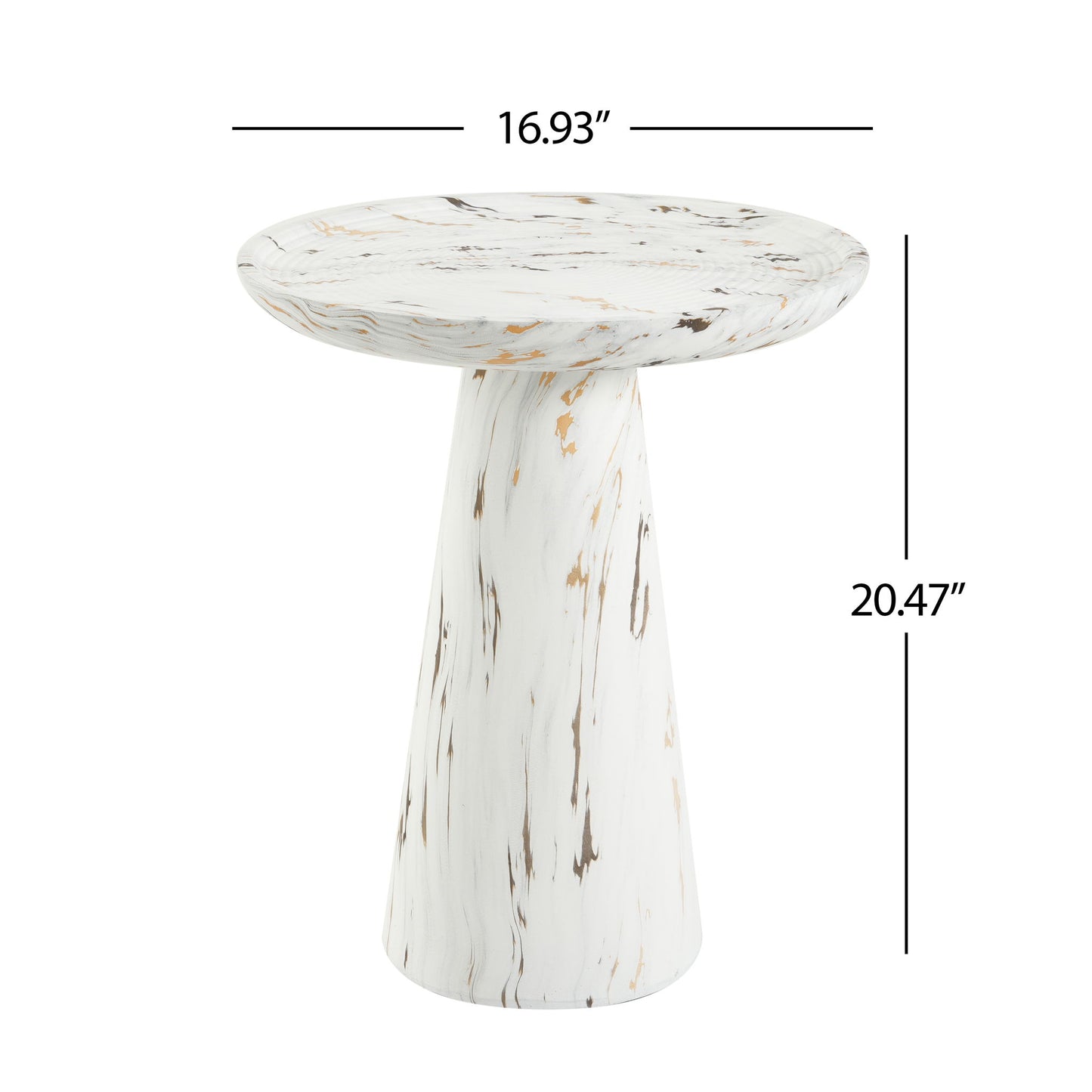 Accent Side Table - Alabaster