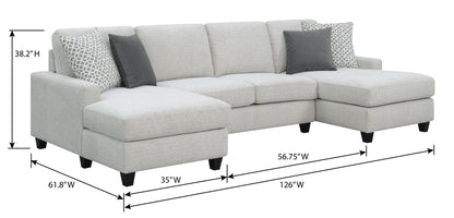 Chaise Sectional - Gray