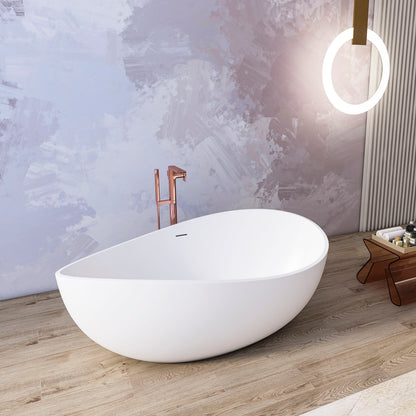Freestanding Solid Surface Soaking Bathtub For Bathroom