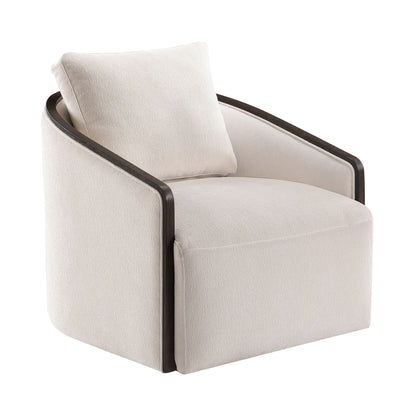 Lenora - Accent Chair With Swivel - Beige
