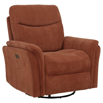 Beacon - Power Swivel Recliner With USB Charging And Adjustable Recline