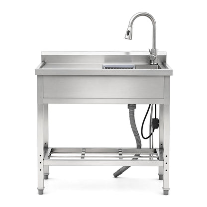 Freestanding Utility Sink With Accents