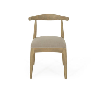 Mid Century Modern Dining Chair Set With Upholstered Seating