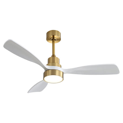 48" Ceiling Fan With 3 Blades, Remote Control Reversible DC Motor For Living Room