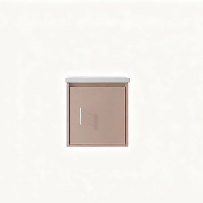 Floating Bathroom Vanity Combo, Wall Mounted Cabinet With Sink & Soft Close Doors For Small Bathrooms