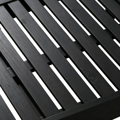Ariana - Chaise Lounge With Cushion For Outdoor - Black