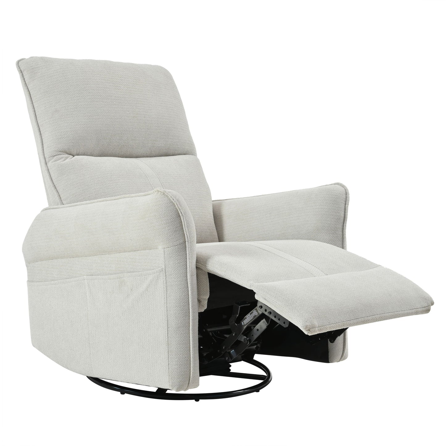 270° Power Swivel Rocker Glider Recliner Chair With USB Ports