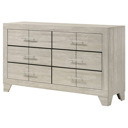 Strout - 6 Drawer Dresser - Cream