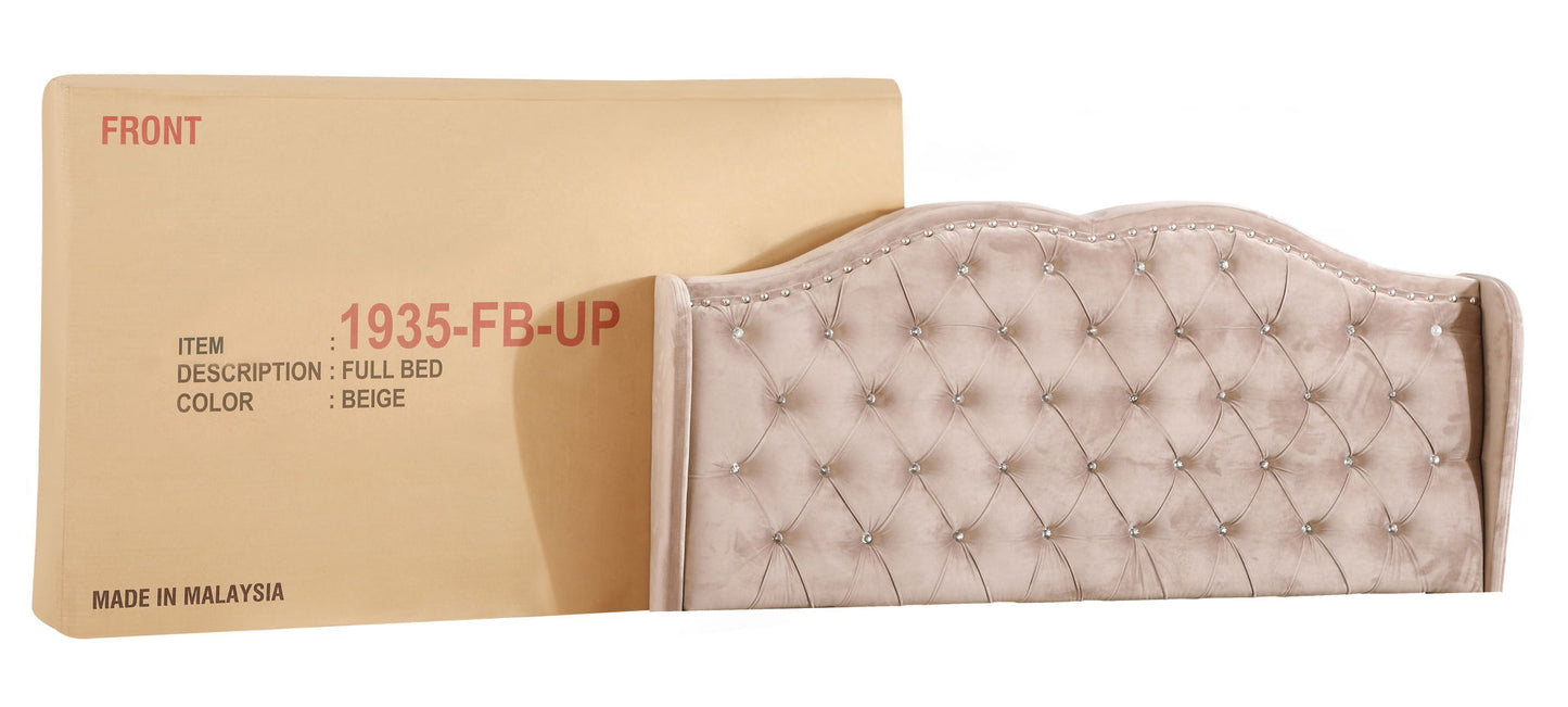 Upholstered Bed Transitional