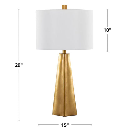 Pompeii - Contemporary Table Lamp - Gold / White