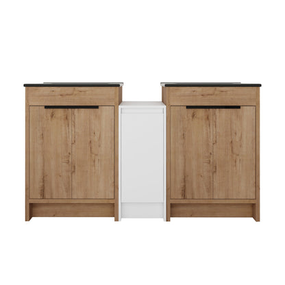 Freestanding Bathroom Vanity With Sink, Storage Cabinets, Soft Closing Doors