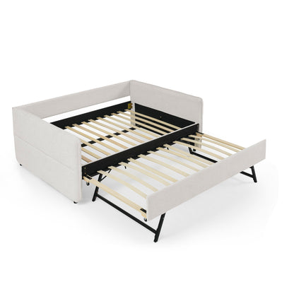 Upholstered Daybed With Pop Up Trundle