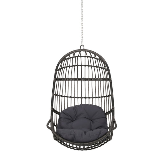 Richards - Outdoor / Indoor Wicker Hanging Chair - Gray