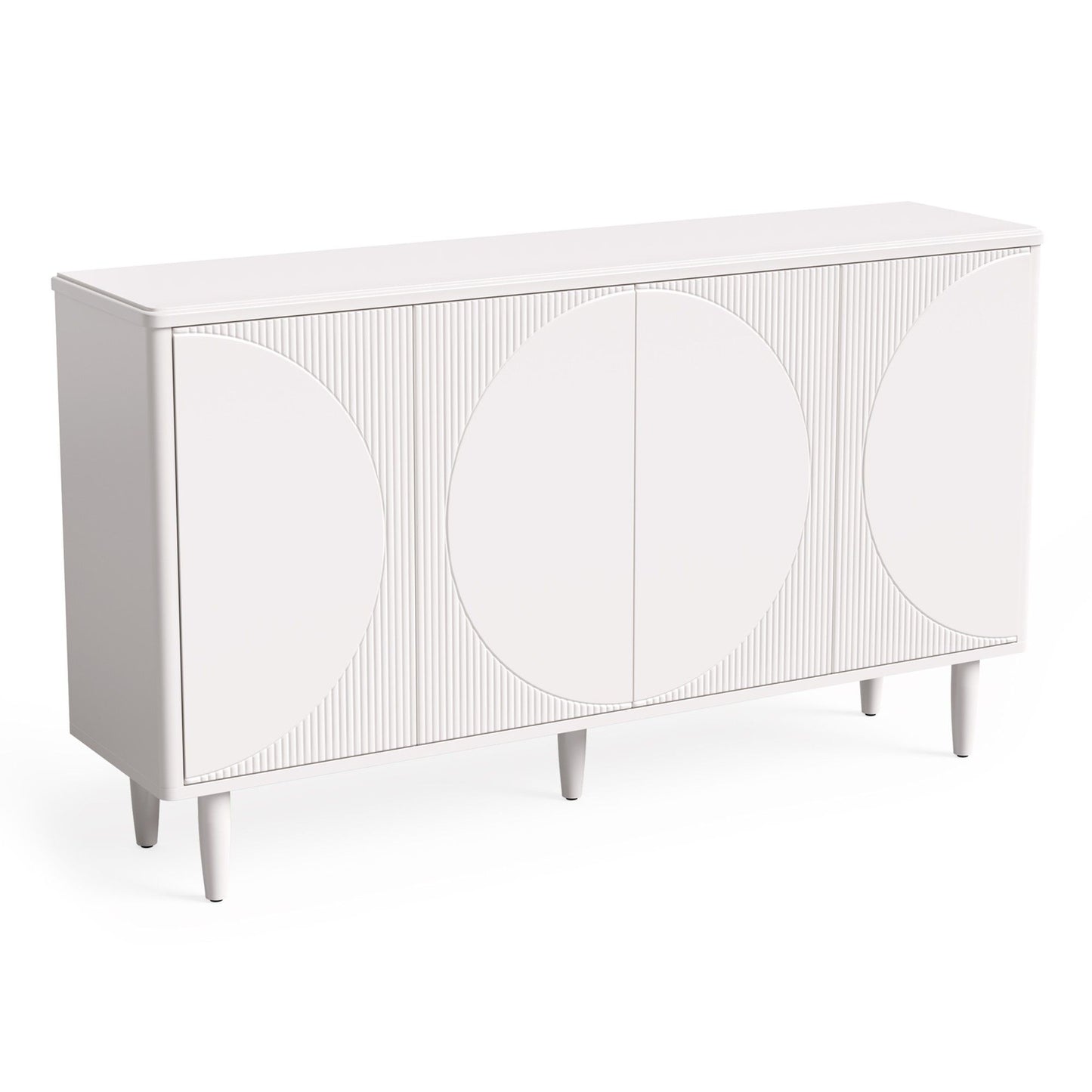 Buffet Sideboard Cabinet With Storage For Dining Room - White