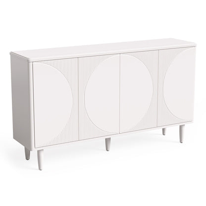 Buffet Sideboard Cabinet With Storage For Dining Room - White