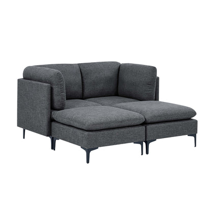 Upholstered Modular Sectional & Tall Legs