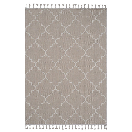 Guros - 8' X 10' Trellis Indoor / Outdoor Area Rug - Ivory
