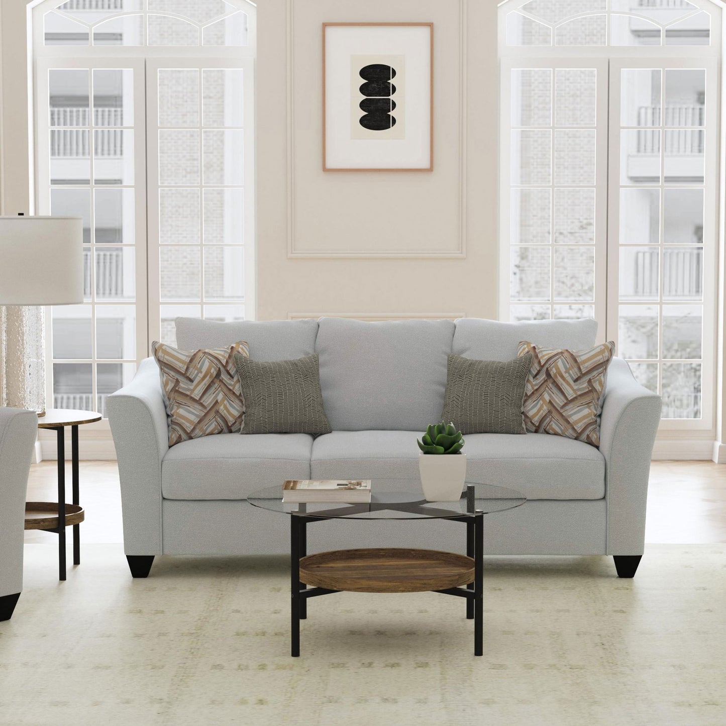 Alcazar - Arm Sofa - Sand