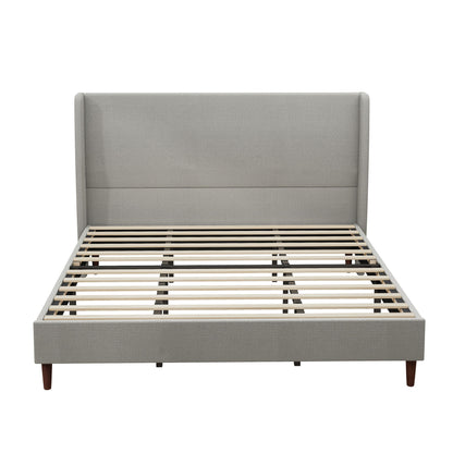 Upholstered Bed & High Headboard Design