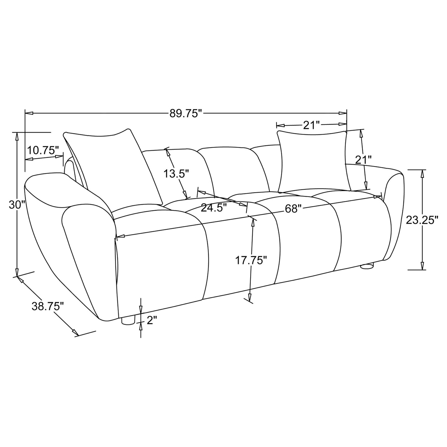 Tampa - Sofa - Greige