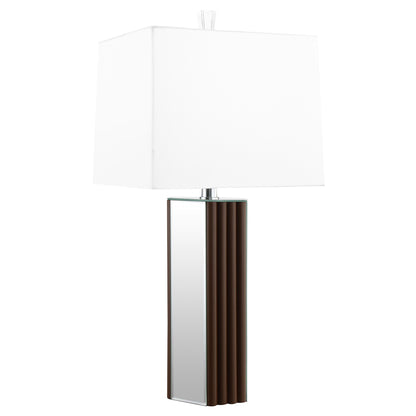 Echolls - Lamp With Scalloped Accents And Mirror Detail