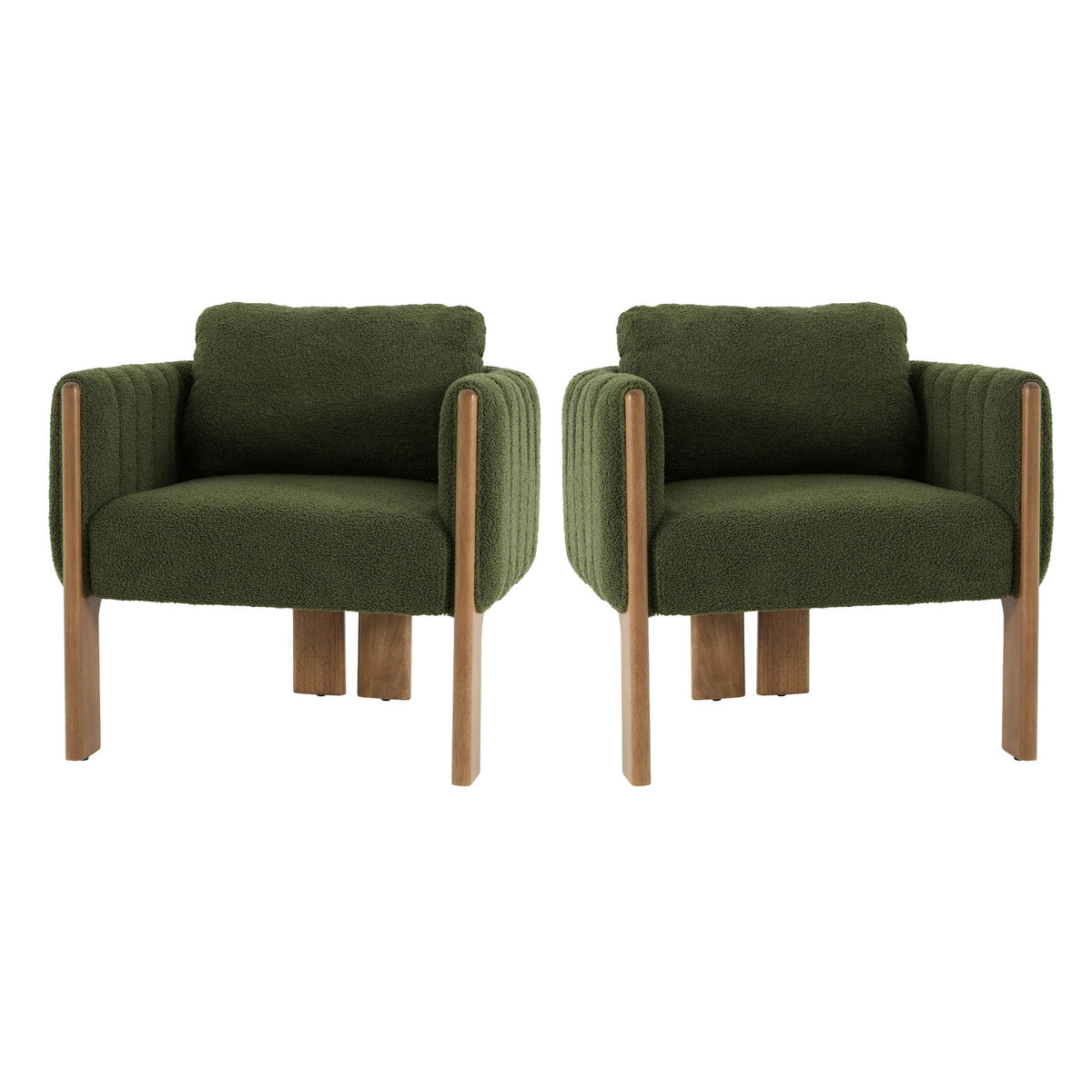 Upholstered Dining Chair With Vertical Channel Tufting