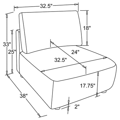 Logan - Armless Chair