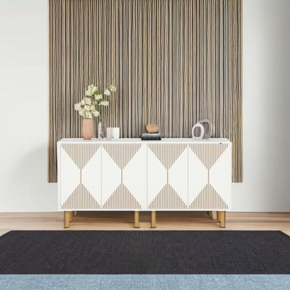 Sideboard Buffet Cabinet, 59.06" Storage Cabinet For Living Room - White