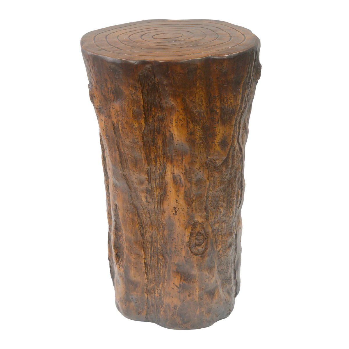 Rustic Tree Stump Side Table