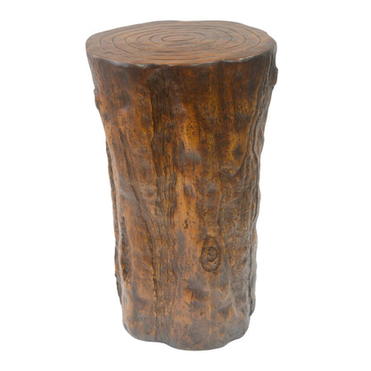 Rustic Tree Stump Side Table