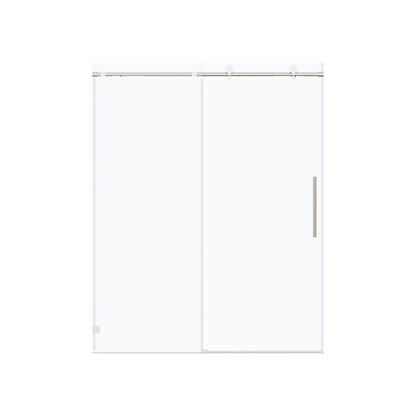 Frameless, Single Sliding Soft Close Shower Doors, 5/16" Sgcc Tempered Glass