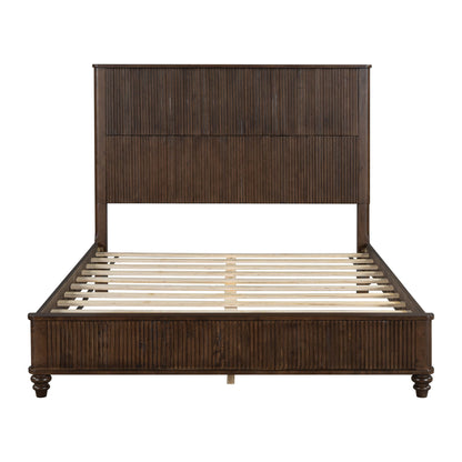 Platform Bed Frame & Tall Headboard